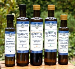 Fresh cold-pressed linseed (flaxseed) oil